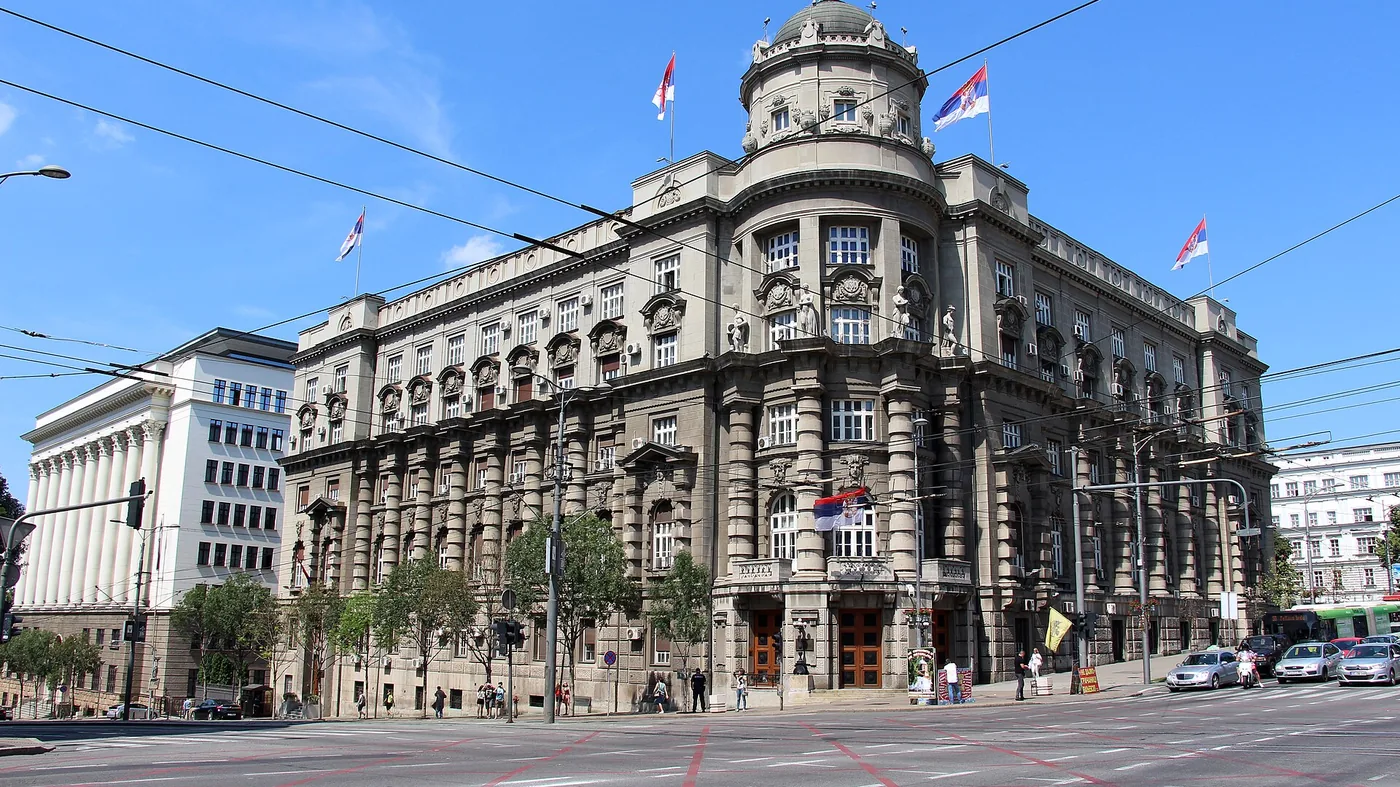 The seat of the Government of Serbia in Belgrade