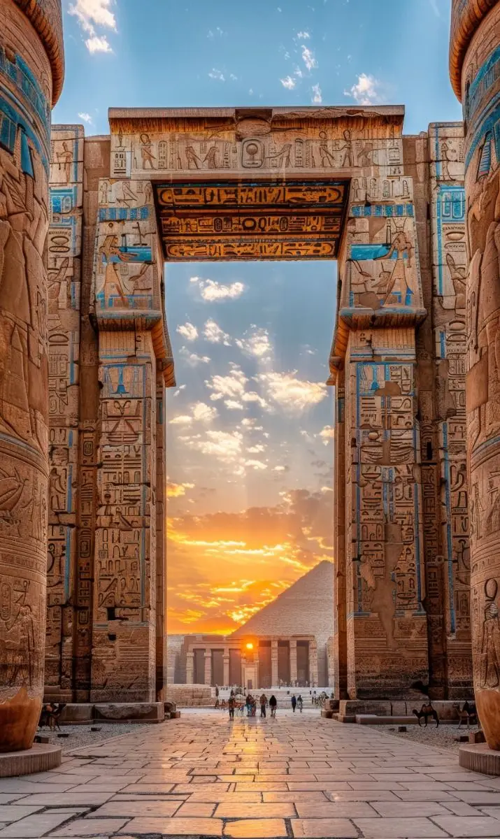 The Nile at dusk, Egypt